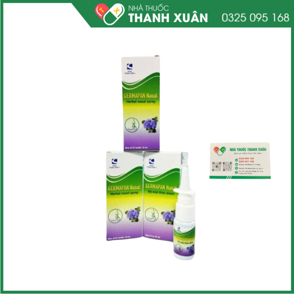 Xịt mũi thảo dược GERMAPAN Nasal hỗ trợ viêm mũi